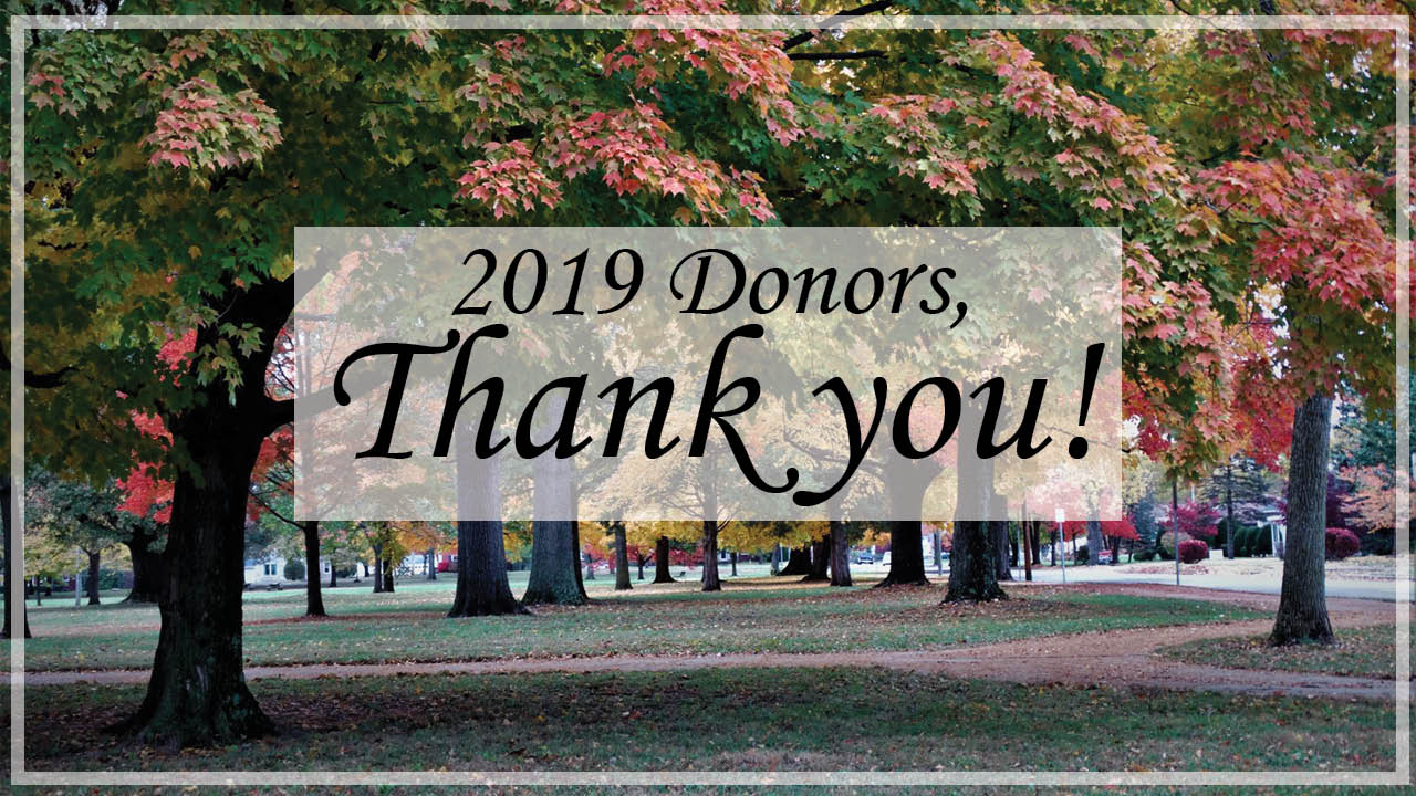 2019 Thank you to donors2